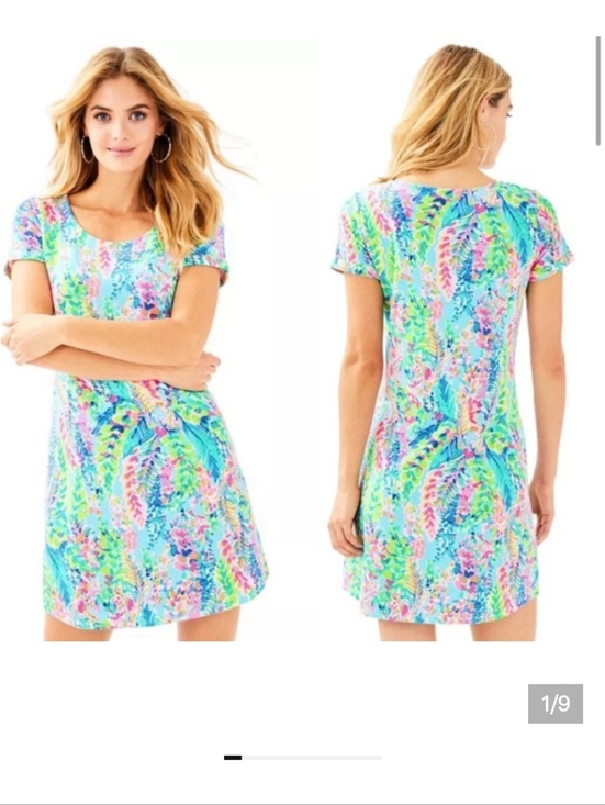 Lilly Pulitzer Dresses & Skirts - Lilly Pulitzer UPF 50+ Tammy Dress “Catch a wave” XXS Multicolored Summer NWT